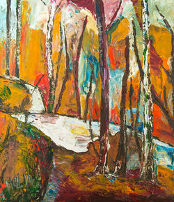 Fröhliche Baumlandschaft