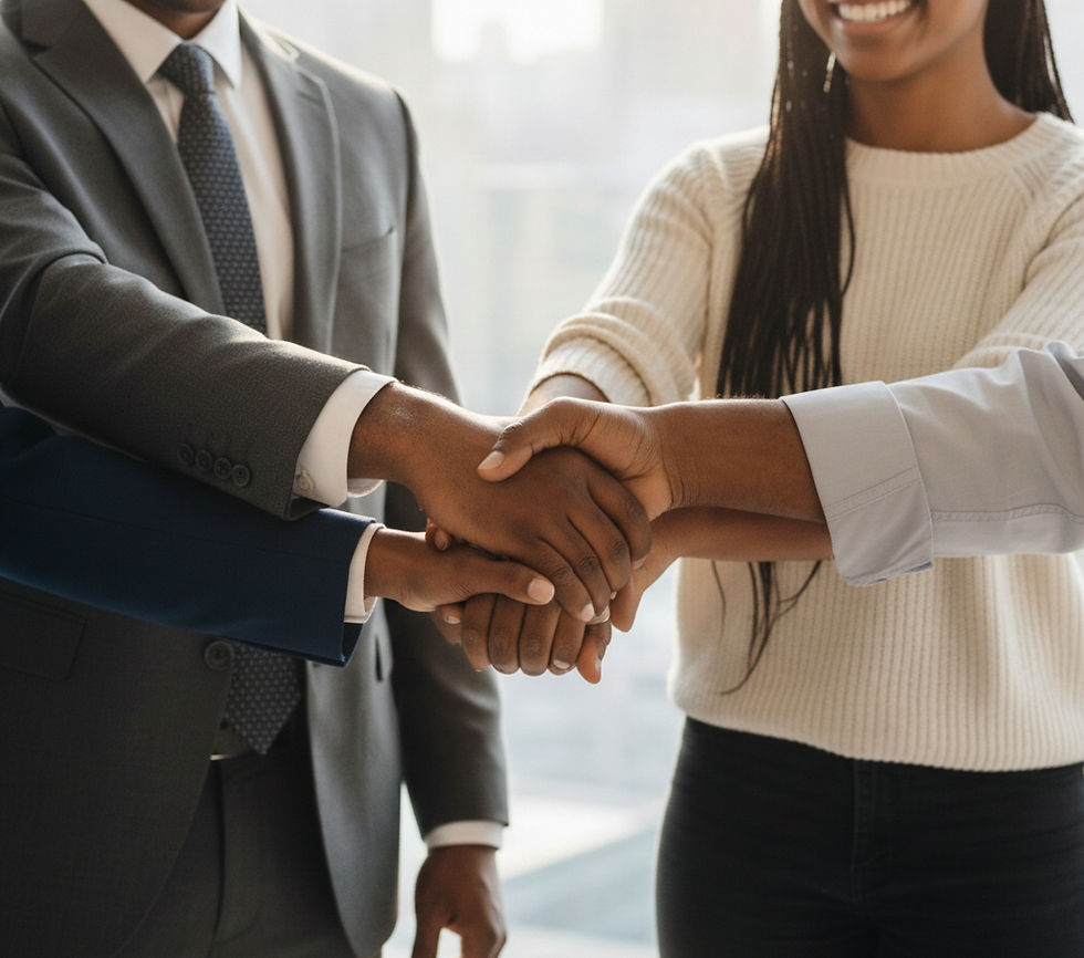 Close-up view of hands joining together in a circle symbolizing unity and teamwork