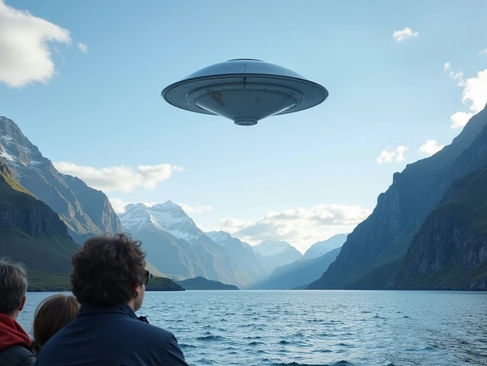 Fotos Misteriosas na Argentina: Turistas Registram Objeto em Forma de Disco no Canal de Beagle.