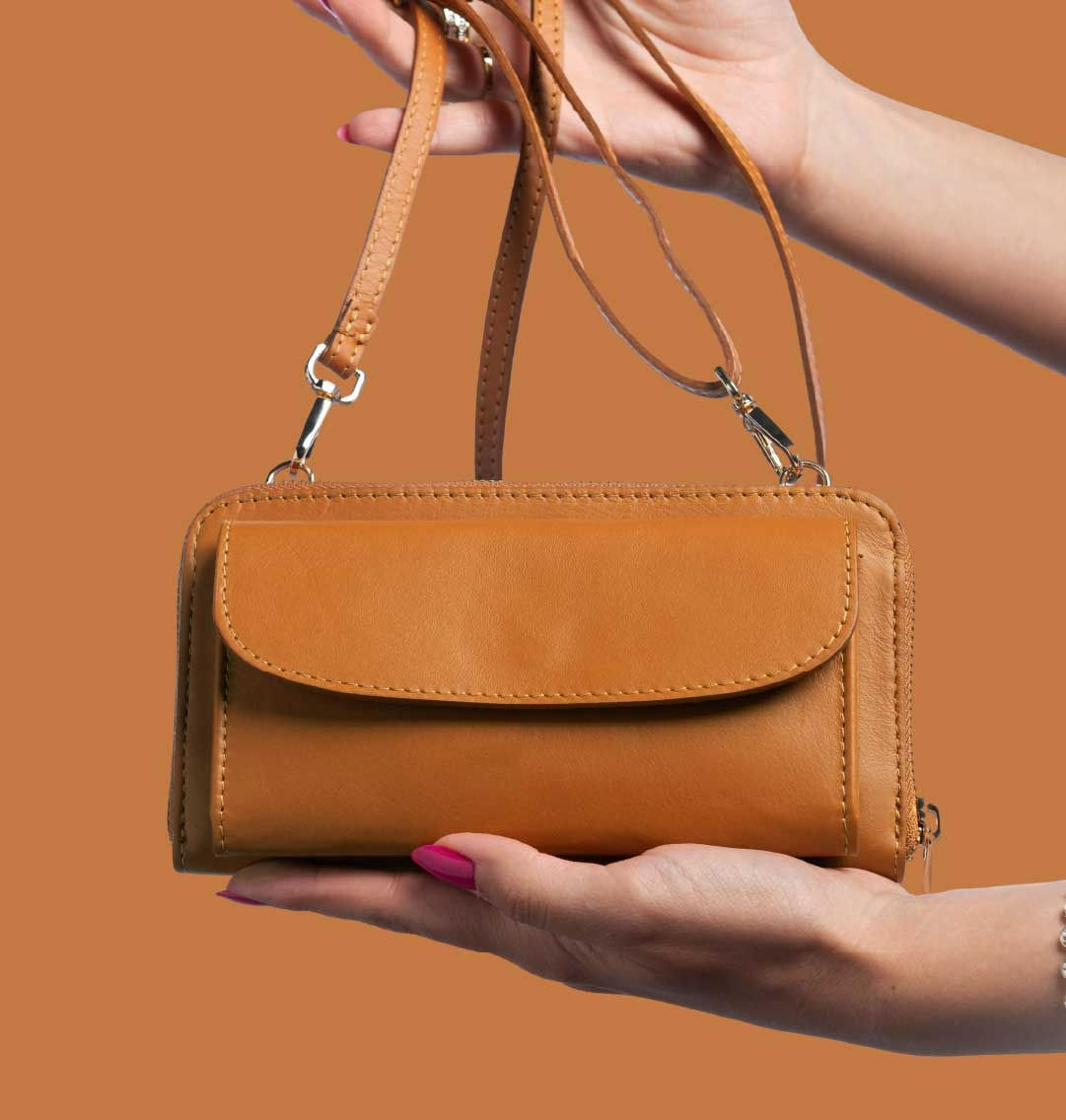 Cuoio - Mini Travel Bag - Vera Pelle - Made in Italy