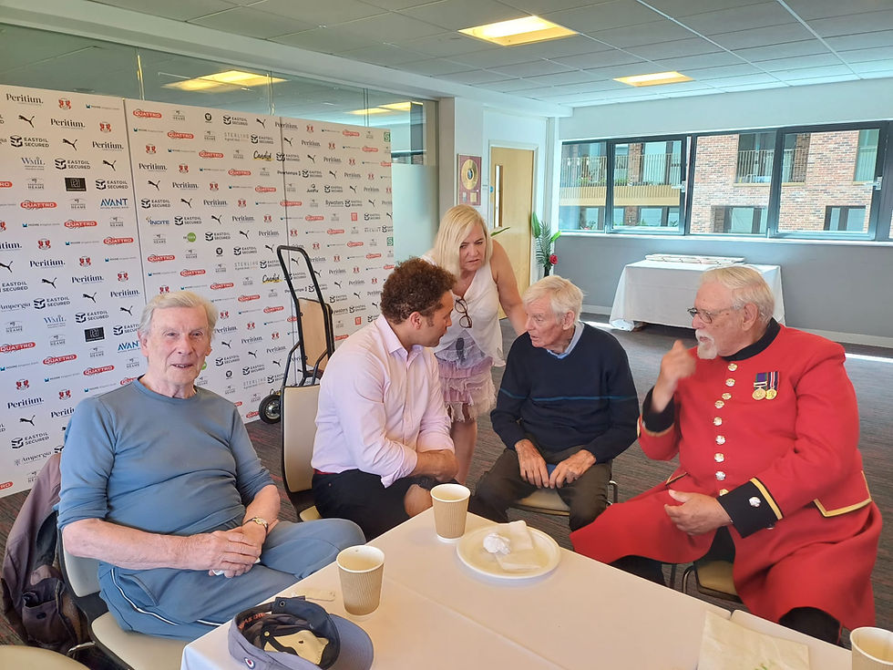 Great to meet with veterans and their families for lunch at Leyton Orient Football Club this week. I enjoyed speaking about our shared experience of service and love of the Os!! 