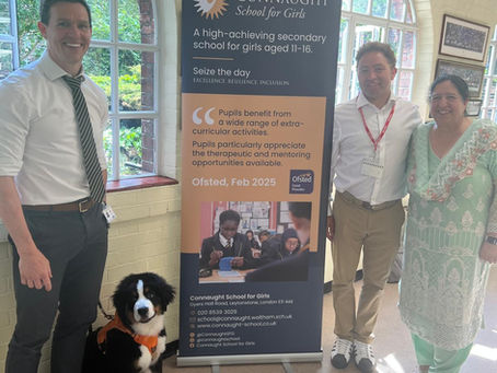 Thank you to Connaught School for Girls for the warm welcome last week. It was great to sit down with the school leadership team and of course Teddy the school dog to hear more about the school’s priorities and the support they need to continue delivering for their students.
