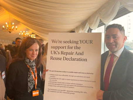 I recently attended a parliamentary reception celebrating Repair Cafés across the UK and it was fantastic to see our own Wanstead Repair Café represented among the community groups!