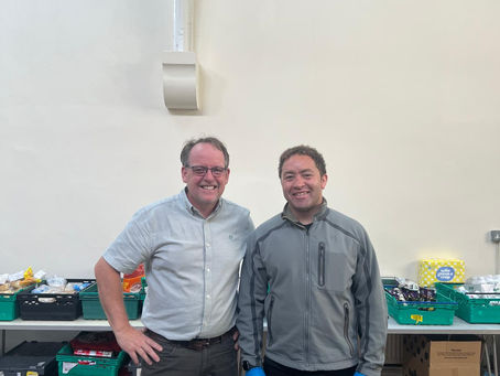 Over the Parliamentary recess, I feel it is important to visit our local foodbanks and recognise the essential help they provide. It was fantastic to meet Paster Dave, who leads the Meet the Need food bank. Meet the Need is supported by 38 volunteers, and it runs every Wednesday and Thursday at Elim Pentecostal Church, Hainault Road.