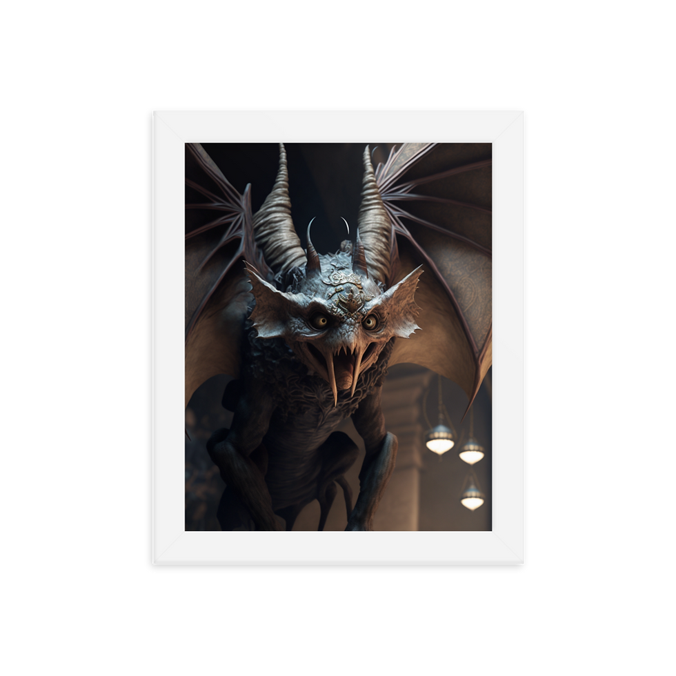 Thumbnail: Iowa: Van Meter Monster Framed poster