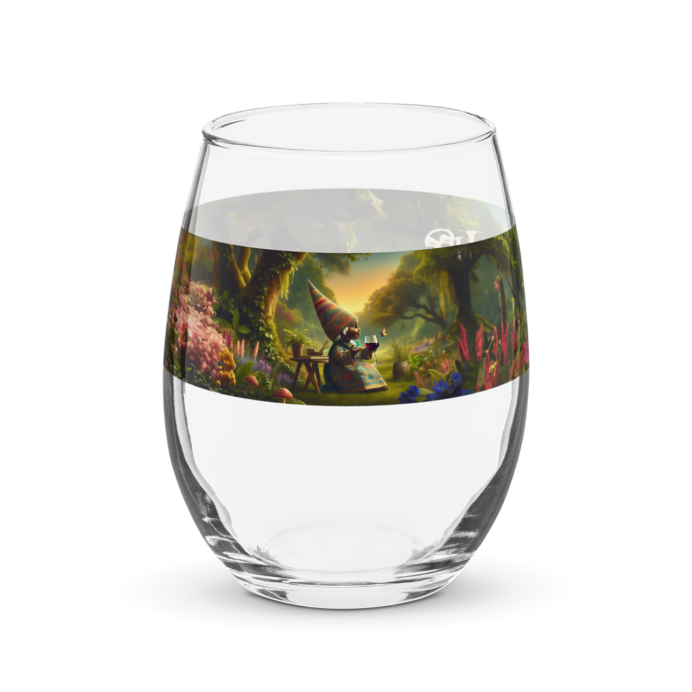 Thumbnail: Gnome Lady Wine Glass