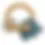 Thumbnail: Silicone Elephant Teether Ring - Steel Blue