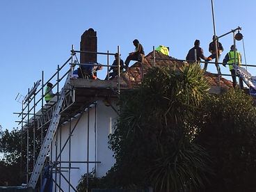 New roof construction in Epsom