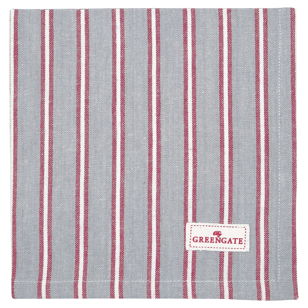 Stoff Serviette Riley pale grey
