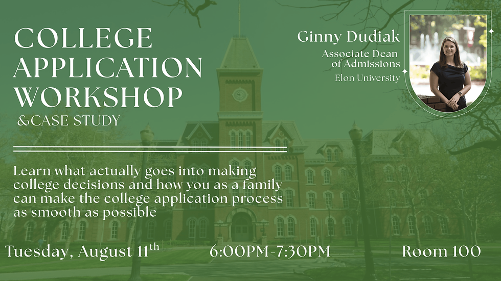 College Application Workshop