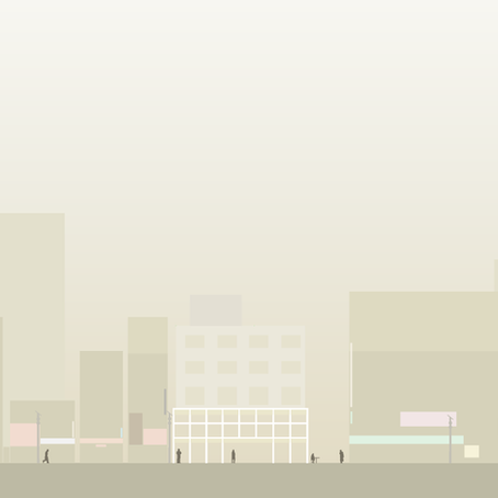 Project Now in Progress, A Commercial Building for Restaurants and Clinics in Ebisu, Tokyo.