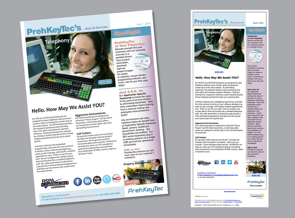 PrehKeyTec Newsletter & e-Newsletter