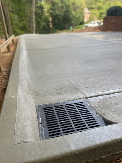 Concrete Driveway with drainage - Smyrna, GA