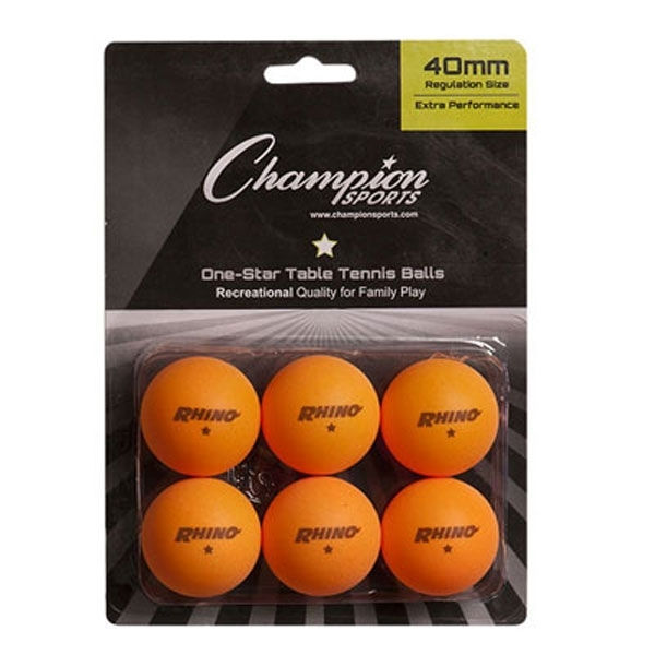 Champion Sports Orange TableTennis balls
