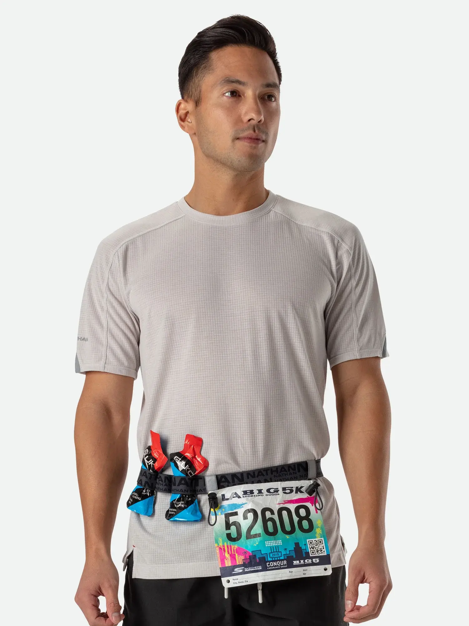 Nathan Race Number Waist Nutrition Belt
