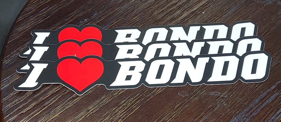 I ❤️ Bondo Stickers