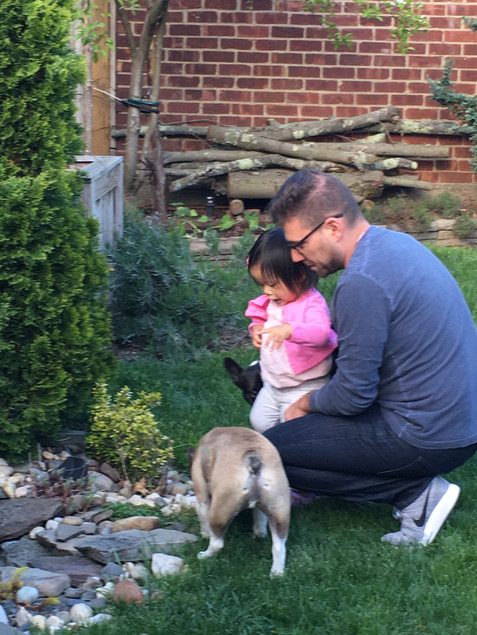 Gerald, Madeline (our friend's daughter) and Parker