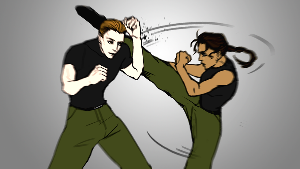 fighting with josh -speed