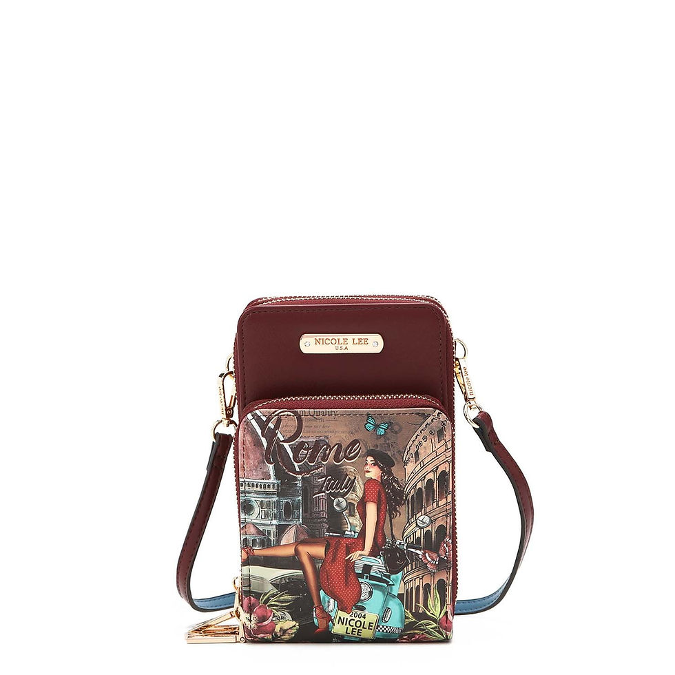 Thumbnail: MULTI ZIP PHONE CASE CROSSBODY WALLET