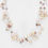 Thumbnail: Necklace decorated with fresh water pearls - Peach
