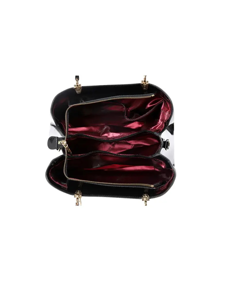Thumbnail: Hummingbird Triple Compartment Leather Bag