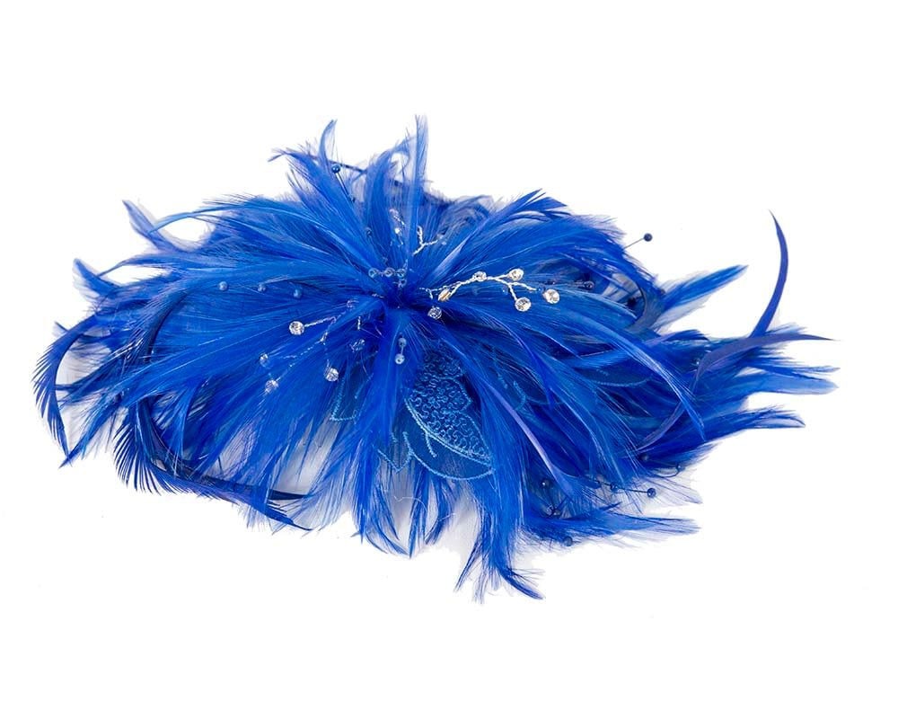 Electric Blue comb fascinator