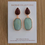 Thumbnail: Brown Agate & Amazonite (mint) bracelet and earring set