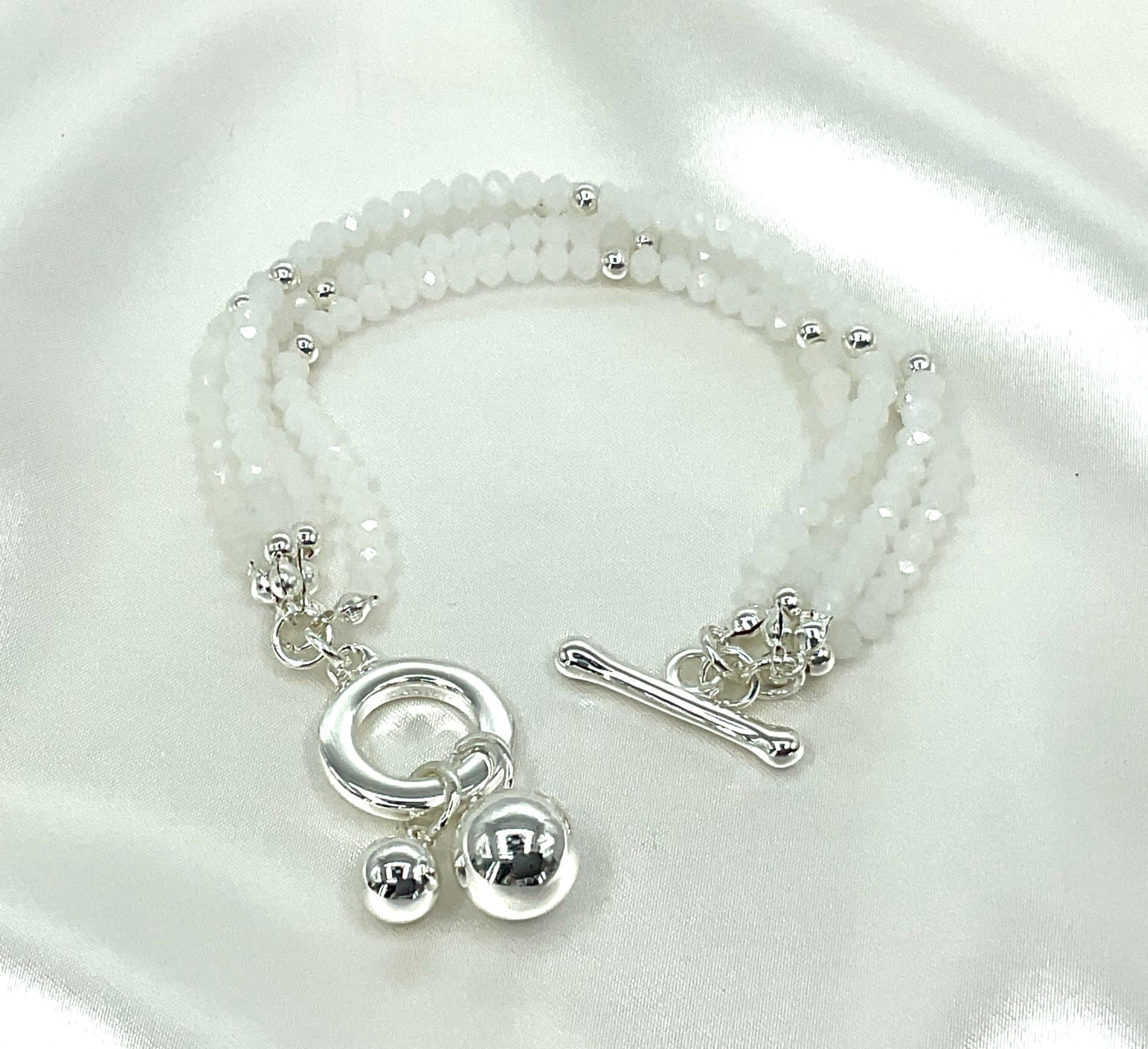 Silver Fob Clasp Bracelet