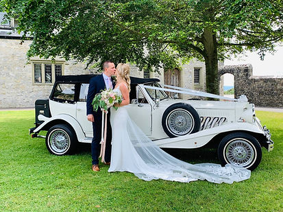 Vintage Wedding Car Hire near Caerphilly