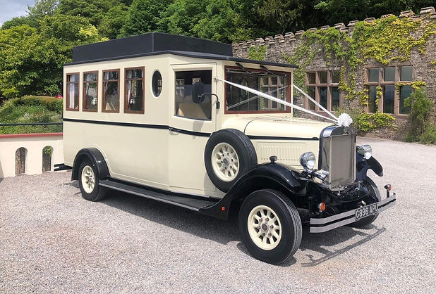 Vintage Wedding Bus Hire Cardiff, Newpor
