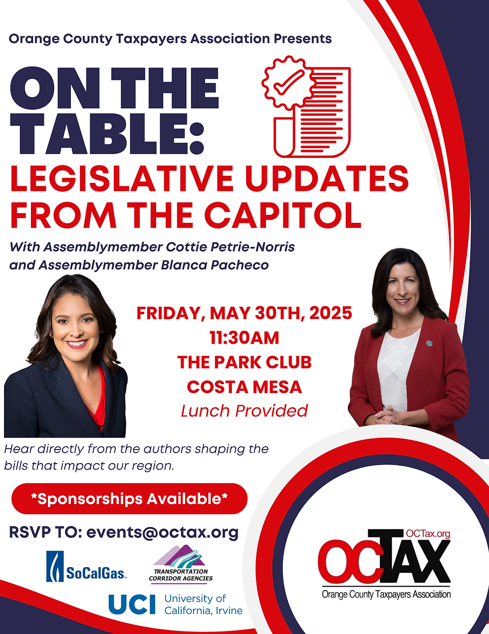 On the Table! Legislative Updates from the Capitol