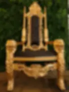 Gold Throne at photo studio