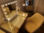 Makeup area at Lounge Studios