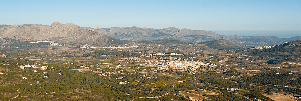 Picture of the town of Jalón (Xaló), Spain