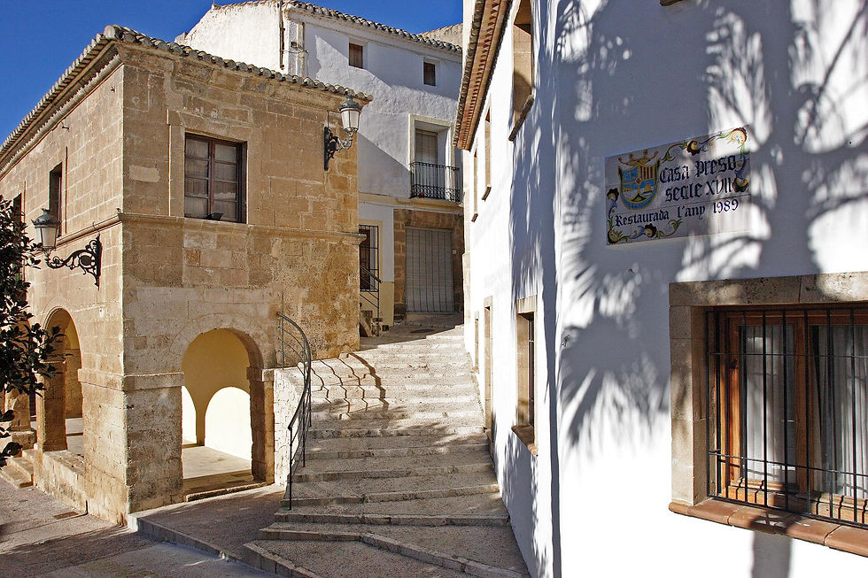 Picture of the town of Teulada-Moraira, Spain