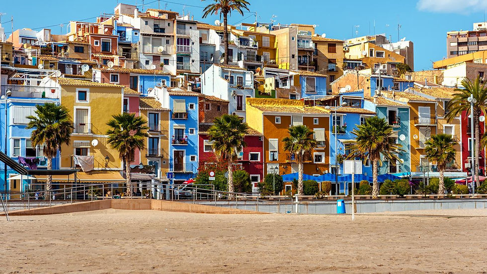 Picture of the town of Villajoyosa, Spain