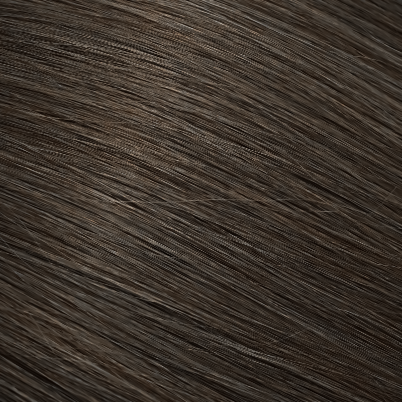 Deep Ash Brunette Seamless Clip-In Hair Extensions | Vex Hair