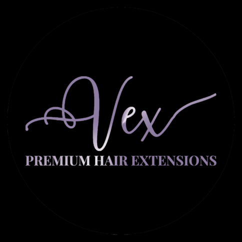 Vex Hair Extensions logo — premium Remy human hair extensions
