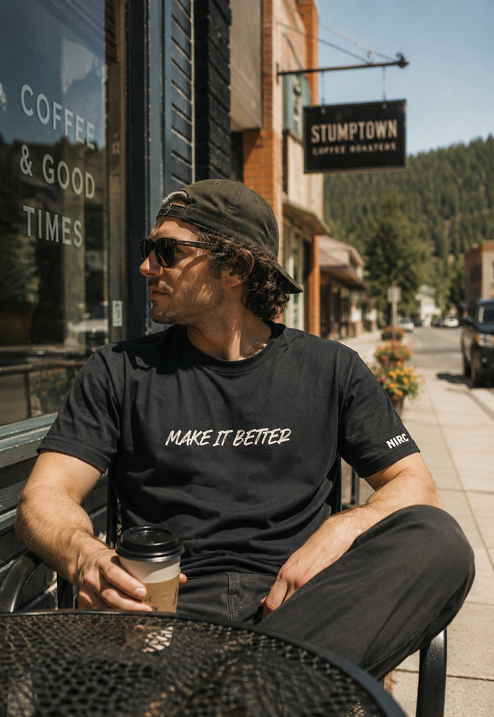 Relaxed coffee break on a sunny street.png