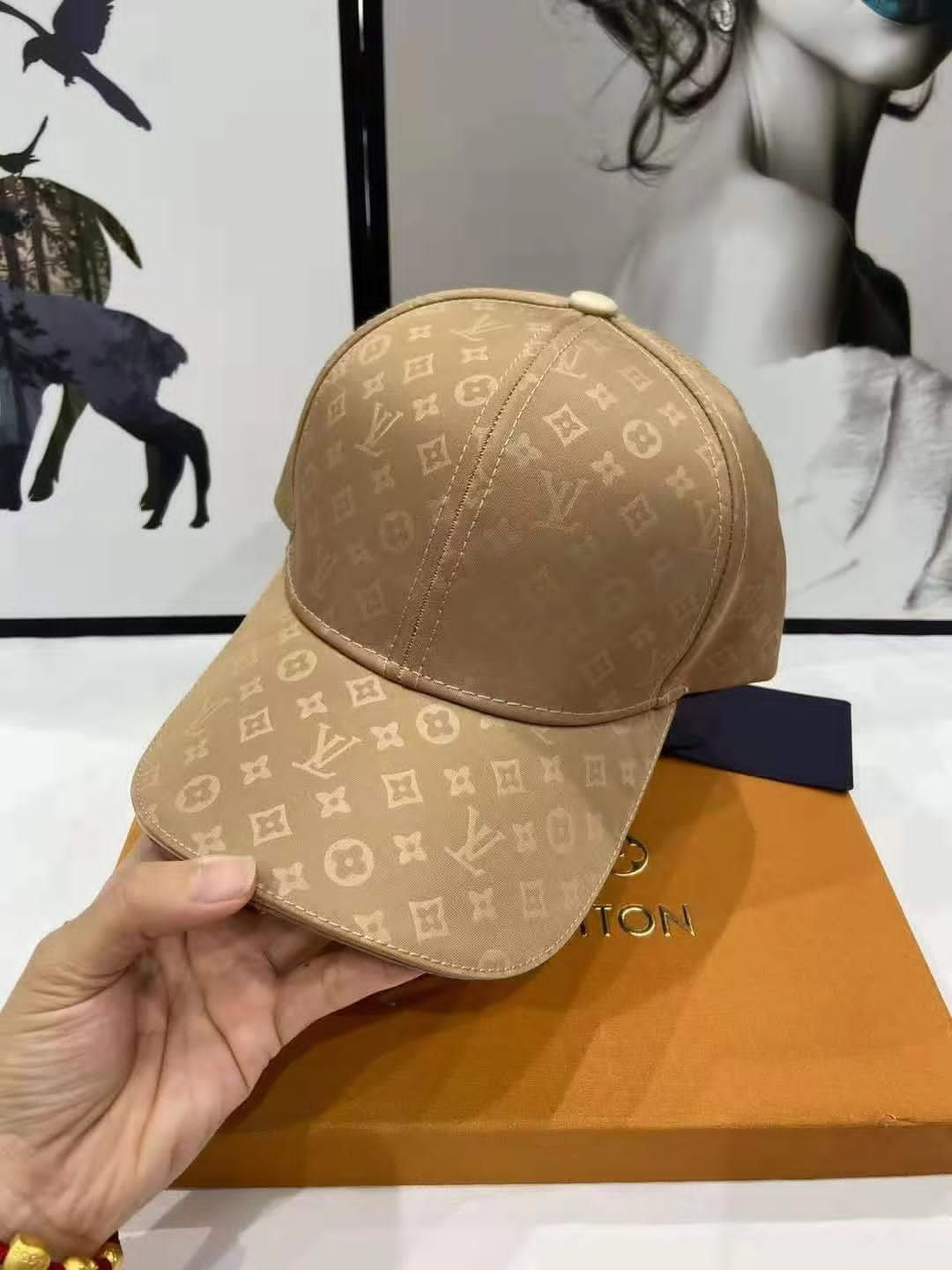 Boné Louis Vuitton bege