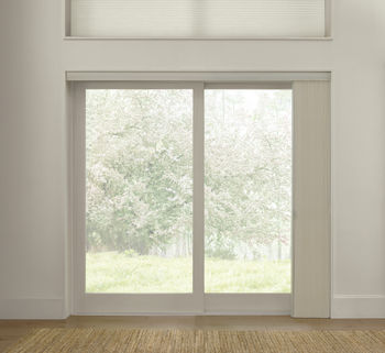 Hunter Douglas Applause Sliding Glass Door Honeycomb Shade Right Stack