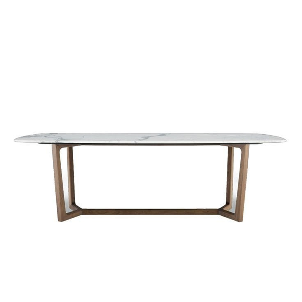 Stonex Dining Table in 2 Wood Options and 10 Wood Finishes