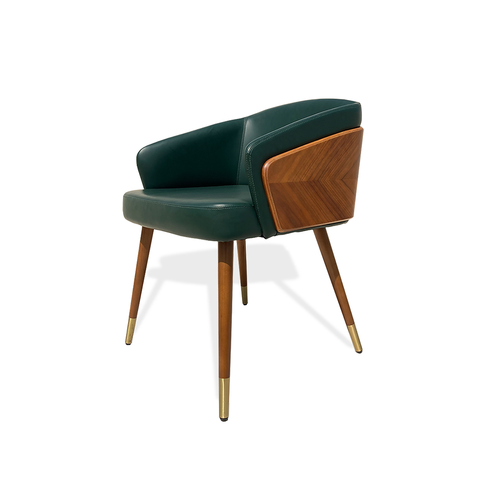 Valeria Armchair in Teak wood and 3 Upholstery Options