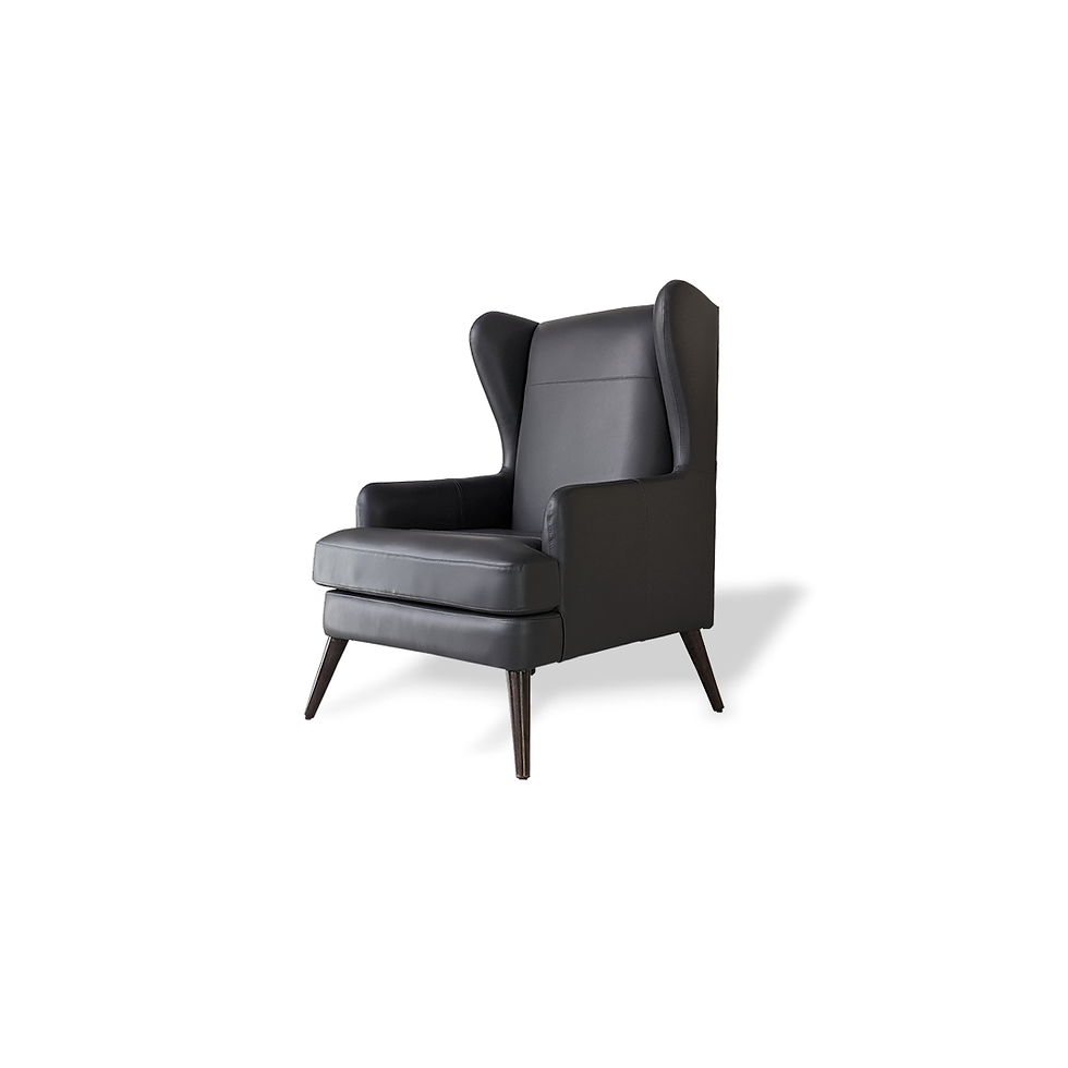 Suhana Armchair in Grey Leatherette
