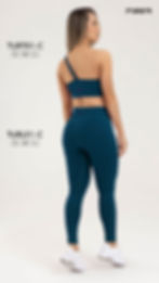 Thumbnail: LEGGINGS CROSS FRONT WAIST AZUL NAVY SATURN FIBER