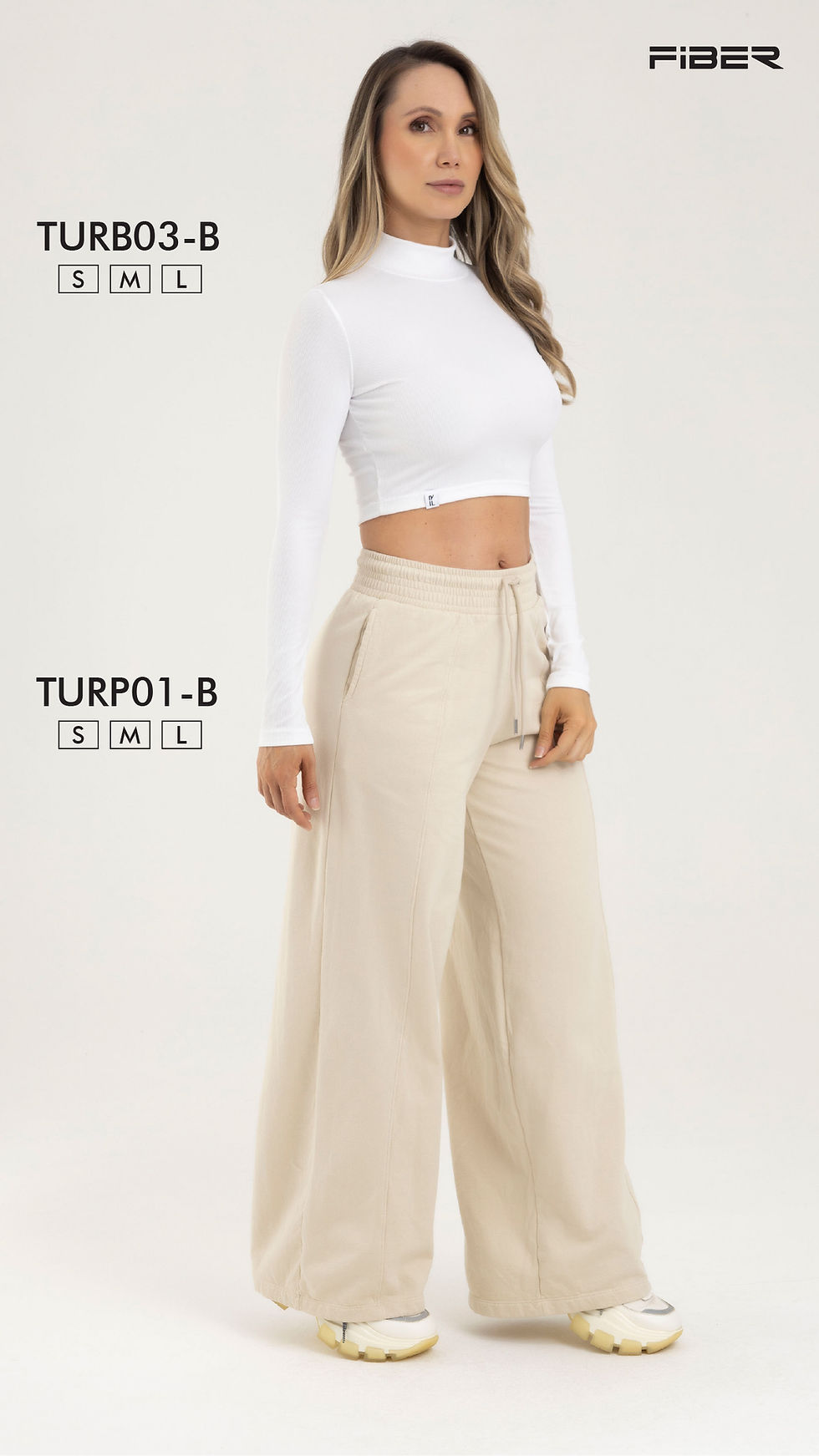 Thumbnail: BLUSA MANGA LARGA STREETWEAR BLANCA SATURN FIBER