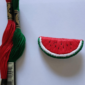 Broche pastèque