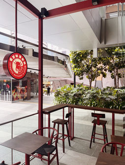 Custom interior detailing for Japanese retail and dining design and build project