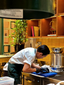 Contemporary Burmese restaurant interior at Duxton Road Singapore