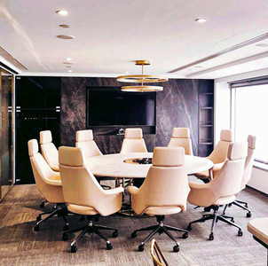 Modern executive office expressing confidence, prestige and understated luxury